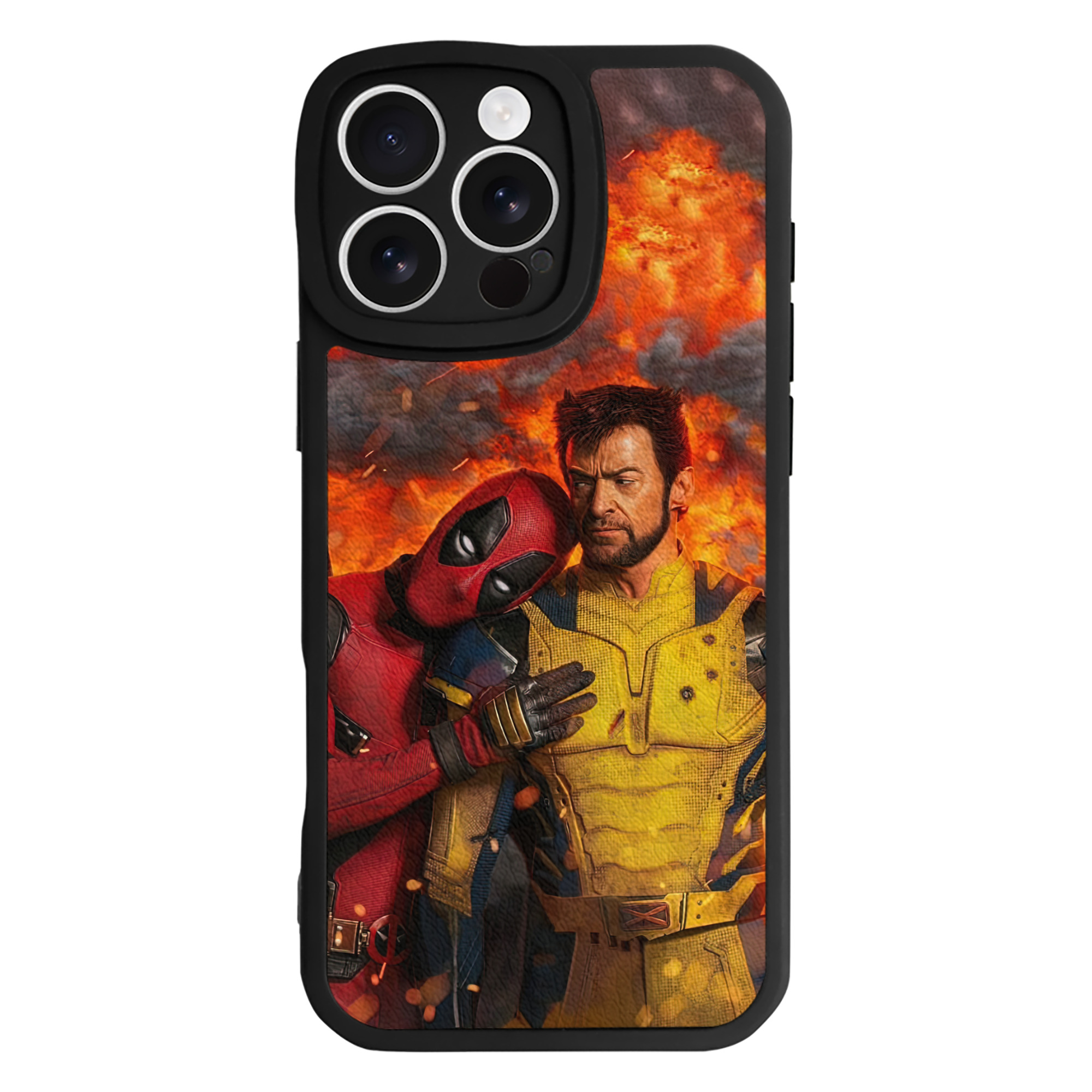 （画像用） Deadpool デッドプール 【iPhone 16シリーズ対応】シリコンスマホケース（レザー調） 材質：シリコン